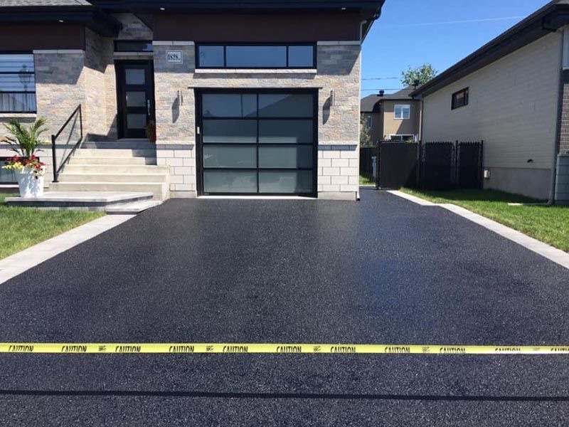 Scellage entrée résidentielle moderne